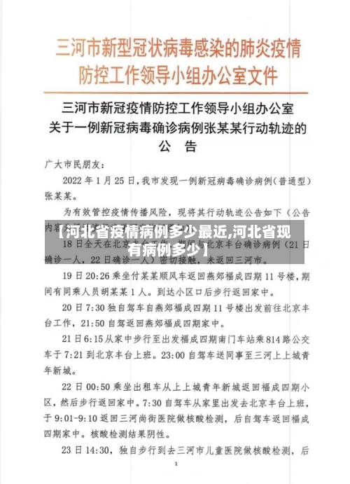 【河北省疫情病例多少最近,河北省现有病例多少】