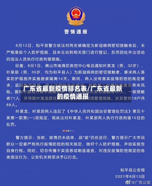 广东省最新疫情排名表/广东省最新的疫情通报-第3张图片