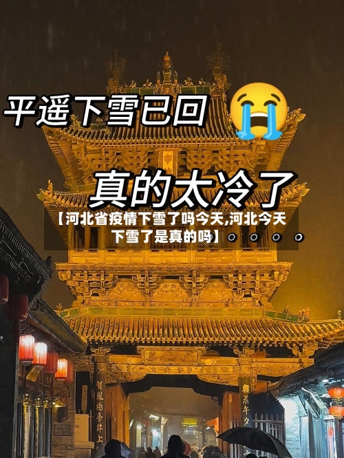 【河北省疫情下雪了吗今天,河北今天下雪了是真的吗】-第2张图片