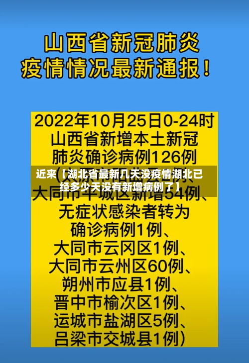 近来【湖北省最新几天没疫情湖北已经多少天没有新增病例了】-第3张图片