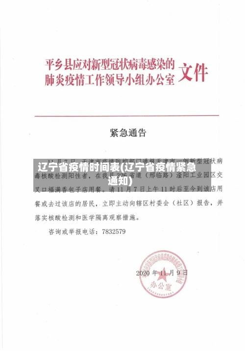 辽宁省疫情时间表(辽宁省疫情紧急通知)