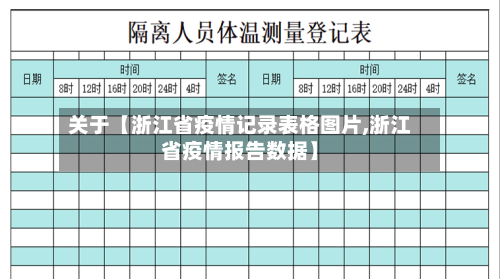 关于【浙江省疫情记录表格图片,浙江省疫情报告数据】