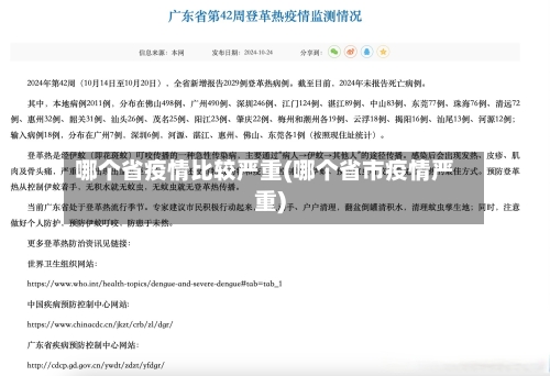 哪个省疫情比较严重(哪个省市疫情严重)