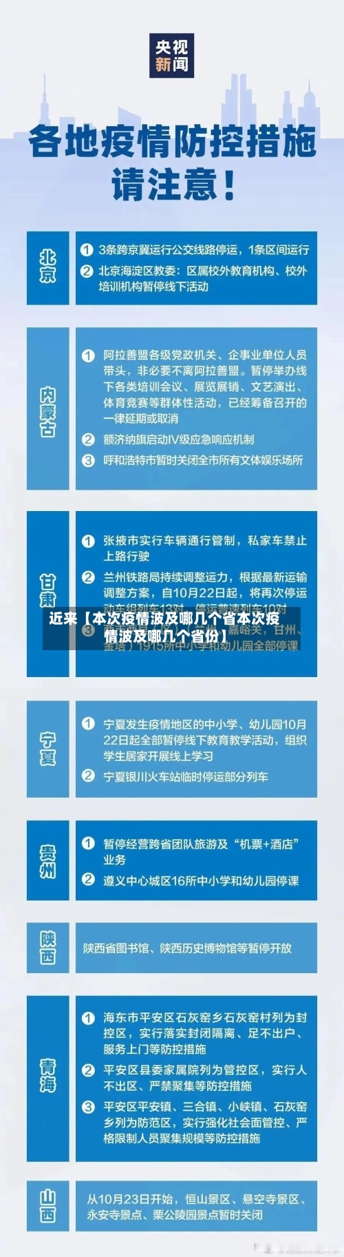 近来【本次疫情波及哪几个省本次疫情波及哪几个省份】