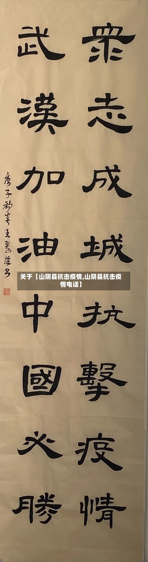 关于【山阴县抗击疫情,山阴县抗击疫情电话】-第3张图片
