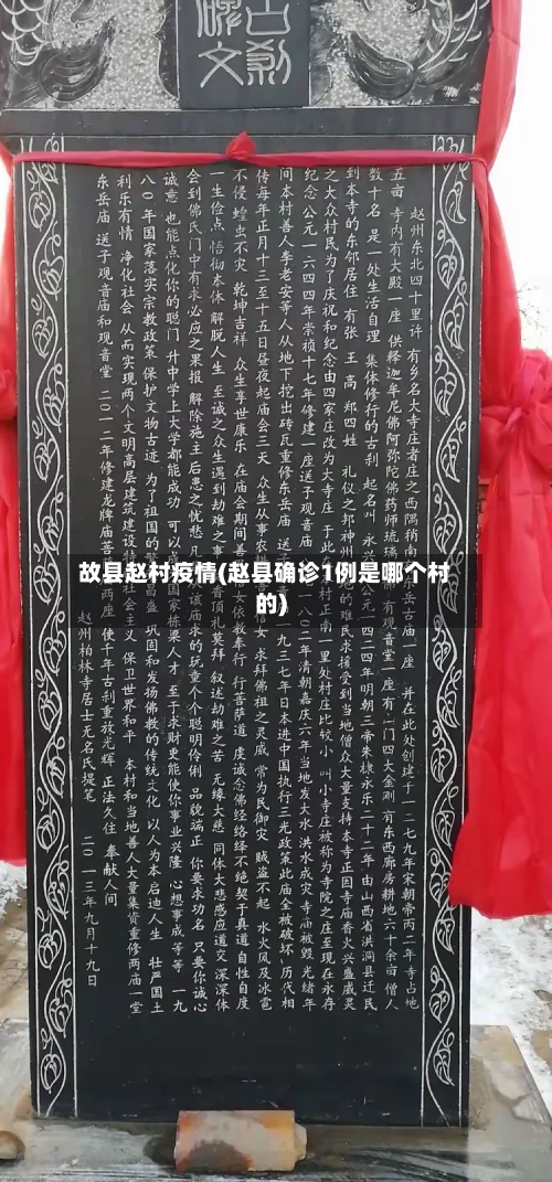 故县赵村疫情(赵县确诊1例是哪个村的)-第3张图片