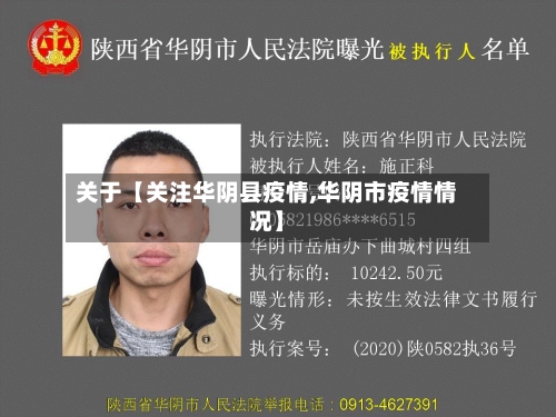 关于【关注华阴县疫情,华阴市疫情情况】
