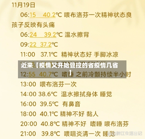 近来【疫情又开始管控的省疫情几省】