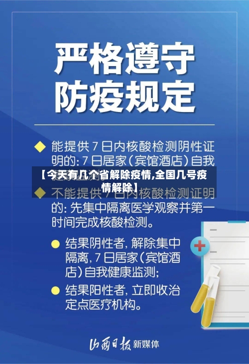 【今天有几个省解除疫情,全国几号疫情解除】