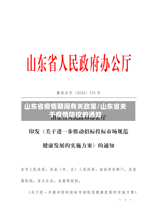 山东省疫情期间有关政策/山东省关于疫情防控的通知-第2张图片