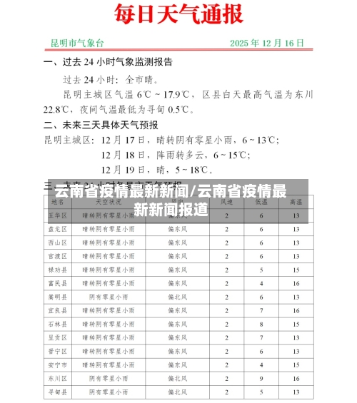 云南省疫情最新新闻/云南省疫情最新新闻报道-第2张图片