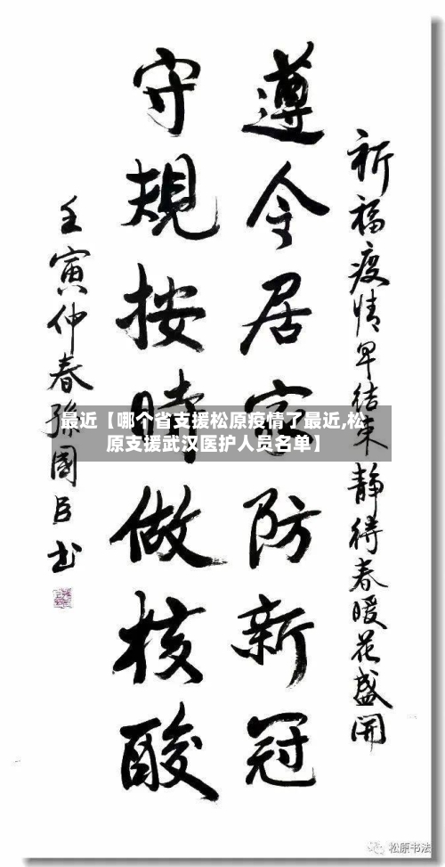 最近【哪个省支援松原疫情了最近,松原支援武汉医护人员名单】