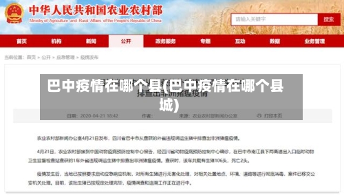 巴中疫情在哪个县(巴中疫情在哪个县城)
