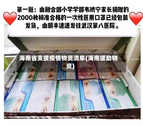 海南省支援疫情物资清单(海南援助物资)