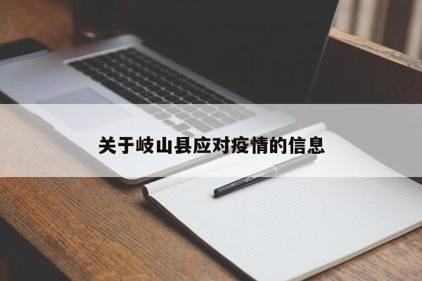 关于岐山县应对疫情的信息